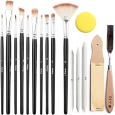 Make Mine 外星人油畫筆刷具 16件組, 1套, 16種