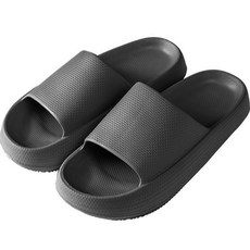 防滑輕量室內拖鞋, 黑色, 1個