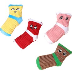 PASTEL PET 寵物啾啾襪子玩具, 隨機出貨, 4個