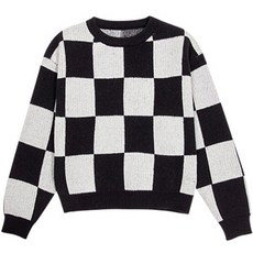 兒童款棋盤針織衫 CCV59GNT612