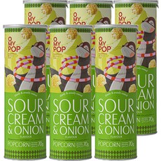 오마이팝콘 사워크림앤어니언, 70g, 6개