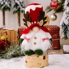 魯道夫聖誕麋鹿娃娃 可愛聖誕節裝飾品, 2, 1個