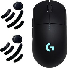 로지텍 G PRO Wireless 게이밍 무선 마우스 + 마우스 피트 2p, M-R0070, 블랙