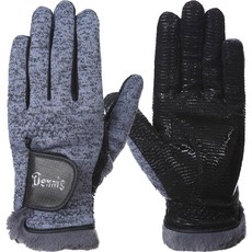 데니스골프 남녀공용 핸드코트 겨울 방한 골프 장갑 양손착용, Blue, 1개