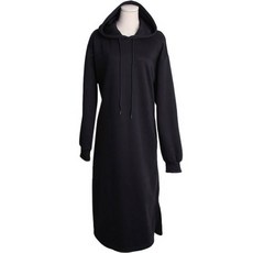 단하루 케온틴 기모 후드 롱 원피스 cpops8186k29