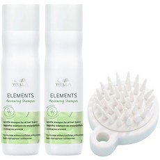 WELLA PROFESSIONAL Elements Renewing Shampoo 250ml 2p + 頭皮刷套組 JHK_1065, 1套