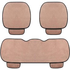 Riverfox 汽車超細纖維坐墊前排座椅 2p + 後排座椅套裝, 粉紅色, 1組