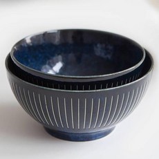 니코트 Everyday collection 밥공기 국그릇 세트, 네이비, 밥공기 + 국그릇, 1세트