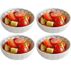 NICOTT 雛菊瓷碗, 1套, 單色