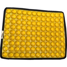 BJ Factory Keep Sanding釣魚舒適凝膠墊, 黃色的