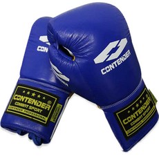 CONTENDER Ares 皮帶皮革拳擊手套 CGG-110BL, 藍色