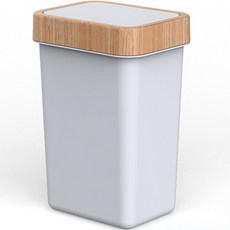 TUULI 一鍵按壓式方型垃圾桶, 灰色