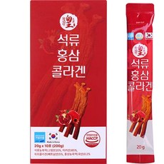 Hwangjiwon 紅參石榴膠原蛋白果凍 10入, 200g, 1盒