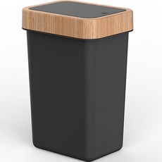 TUULI 一鍵按壓式方型垃圾桶, 黑色