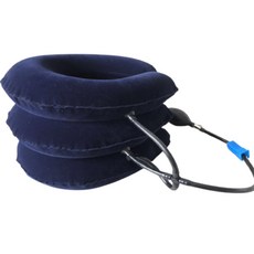 充氣式頸部支撐枕 藍色, 1個