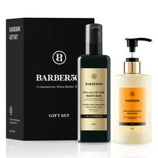 BARBER501 Cica 多合一保濕霜 200ml + Shaving Booster Smoothie Vita 300ml 套組, 1套