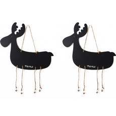 Life Sweet 迷你黑板 多用途留言板 壁掛裝飾品 魯道夫 2入, 木頭