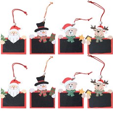 Lifesweet 迷你黑板 多功能留言板 室內裝飾品 8件組 隨機出貨, 木頭