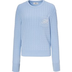 헤지스골프 여성용 PLAY KNIT 케이블 스웨터
