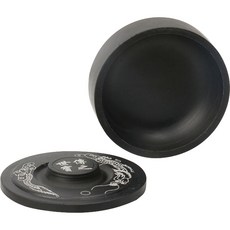 Liz Janey Art Painting Shop 書法圓形硯台 04 原石傳家寶, 1個