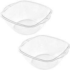 MONACO OLIVE 方形臉盆 小, 2個, 透明