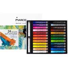 Simply & Raffine 軟性油畫棒 + 2色, 24色, 1個