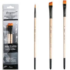 Simply Ann 喬爾喬內筆刷 3件組 A款, 1套, 2號, 6號, 8號