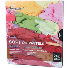 giorgione 經典多色素描素描油畫質感棒油畫棒24色套組, 24 種顏色, 1套