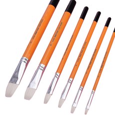 Simply & Marley 扁刷 6 件套, 1組, 2號、4號、6號、8號、10號、12號