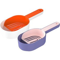 Lanboer e 貓架沙鏟 2 件套, 白色, 紫色