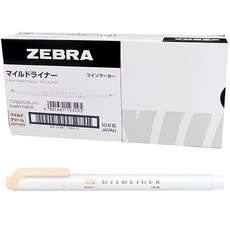 ZEBRA MILDLINER 螢光筆, 奶油色, 10個