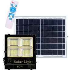 MIREU 太陽能 LED 泛光燈 60W DNS-SLS33, 黑色的