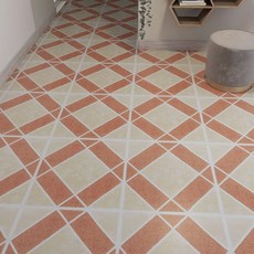 Yesso復古黏貼式地板裝飾瓷磚 BA30304, 混合顏色, 1個