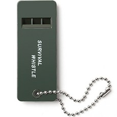 戶外露營 露營用緊急高頻哨子, 綠色, 1個