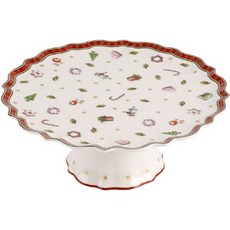 Villeroy & Boch Christmas Toy Delight 有腳蛋糕盤 21 厘米, 混合顏色, 1個