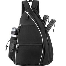 一般球拍網球後背包, 黑色的