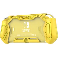 UPMARKET Nintendo Switch Lite 握把防撞TPU保護殼 黃色, 1個, 單一商品