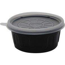 飯盒容器 S號 105mm 250ml 黑色+蓋子組, 1套, 200件