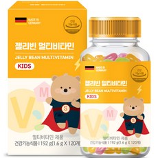 Chunho Ncare 孩童綜合維他命雷根糖 120顆入, 1罐, 120顆