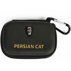 PERSIANCAT 骷髏雙球高爾夫球袋, 黑色, 1個