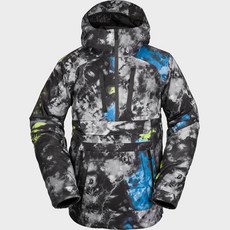 VOLCOM 半拉鍊式拼色連帽滑雪外套 VU214JS810