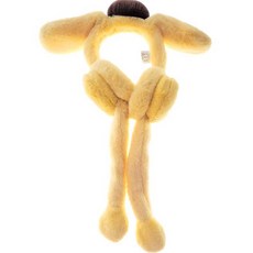 산리오 아동용 폼폼푸린 하트 퍼 팔랑 움직이는 귀마개 LEHKE10019