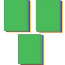 Bluemato A4 彩色紙 160g 5色 x 15張 套組 CLP008, 3套