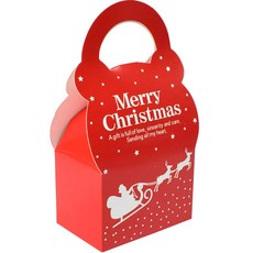 心動禮物國度 心動市集 可愛聖誕禮物包裝盒, 01 紅色, 15個