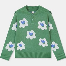 SPAO KIDS 兒童花朵水手領毛衣