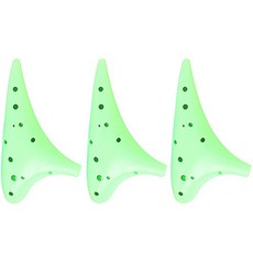 Byfit 中音C調陶笛 3入, 單一商品, 綠色