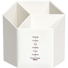 심플리앤 오피스 데스크 정리 펜홀더, 화이트, 1개