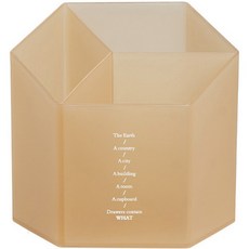 심플리앤 오피스 데스크 정리 펜홀더, 투명브라운, 1개