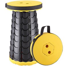 COMMANDO 高度可調便攜式折疊露營凳 A型, 黃色, 1個