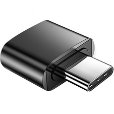 Byfit Type-C to USB OTG轉接頭 2*1.7*0.8cm 5入, 2cm, 黑色, 5個